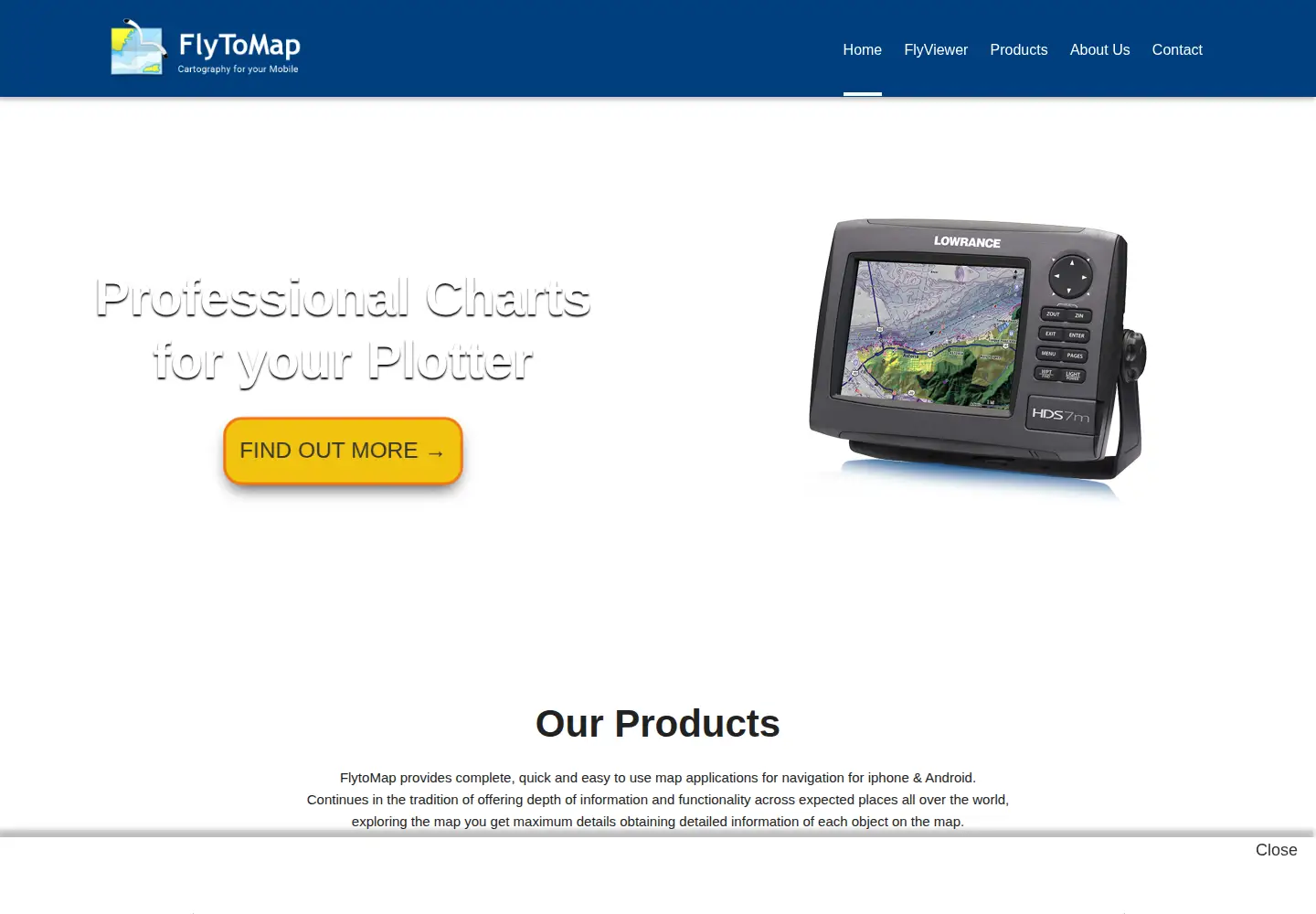 Screenshot of flytomap.com