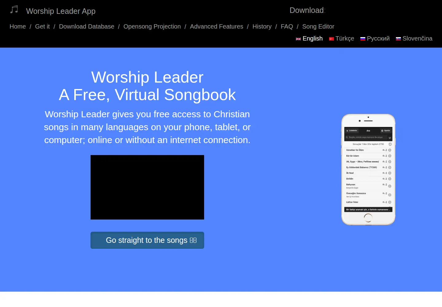 Captured homepage of worshipleaderapp.com in the current scan