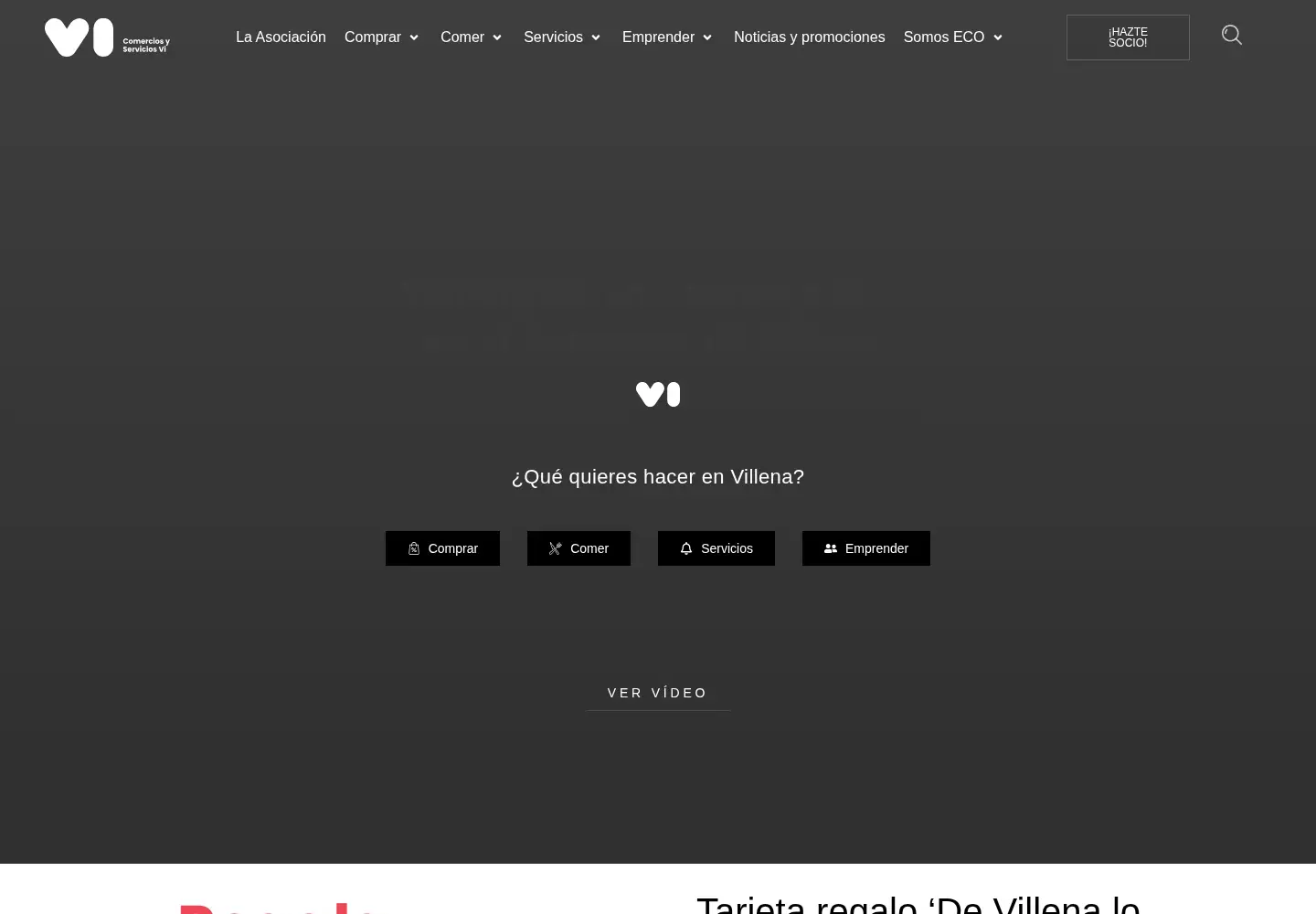 Screenshot of comerciovillena.com