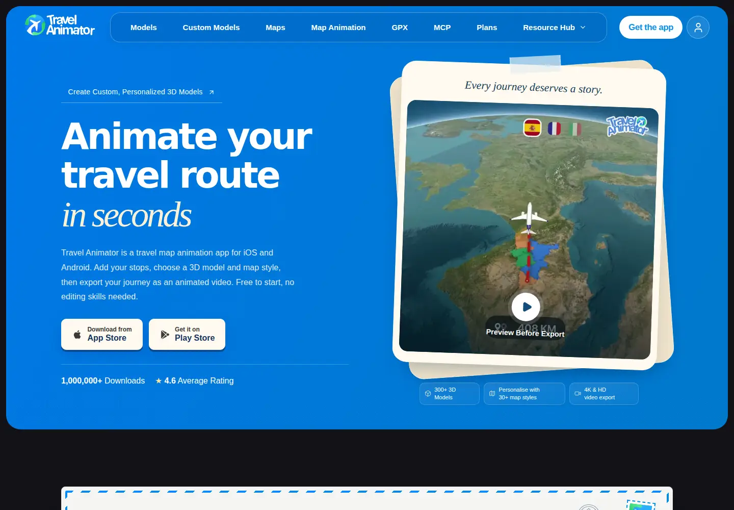 Screenshot of travelanimator.com