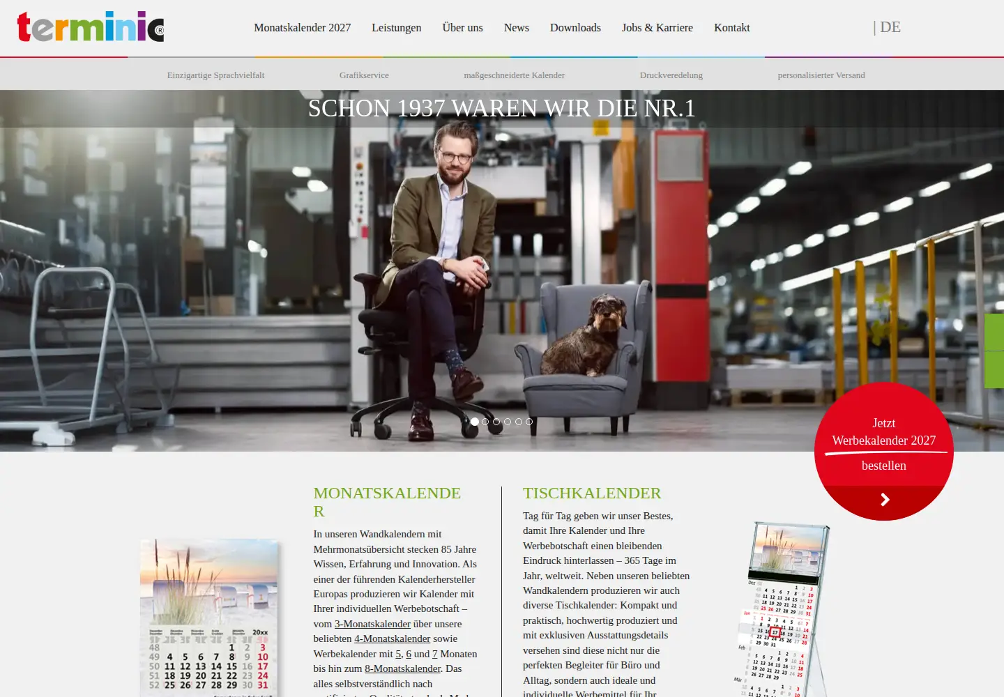 Screenshot of terminic.eu