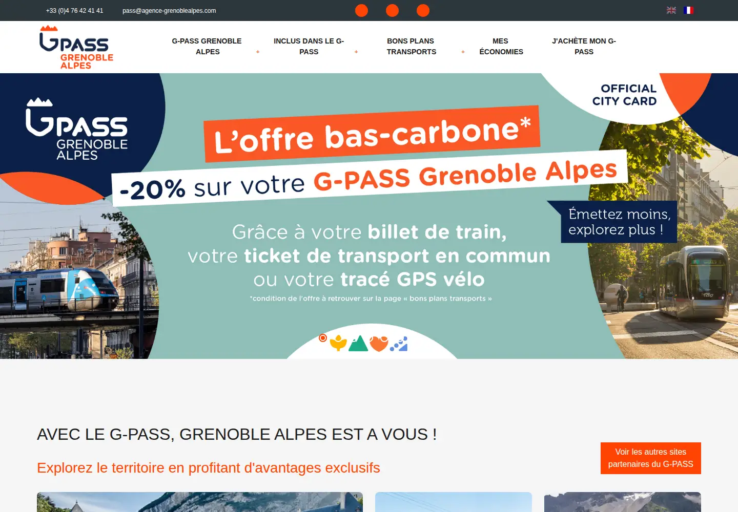 Captured homepage of grenoblepass.com in the current scan