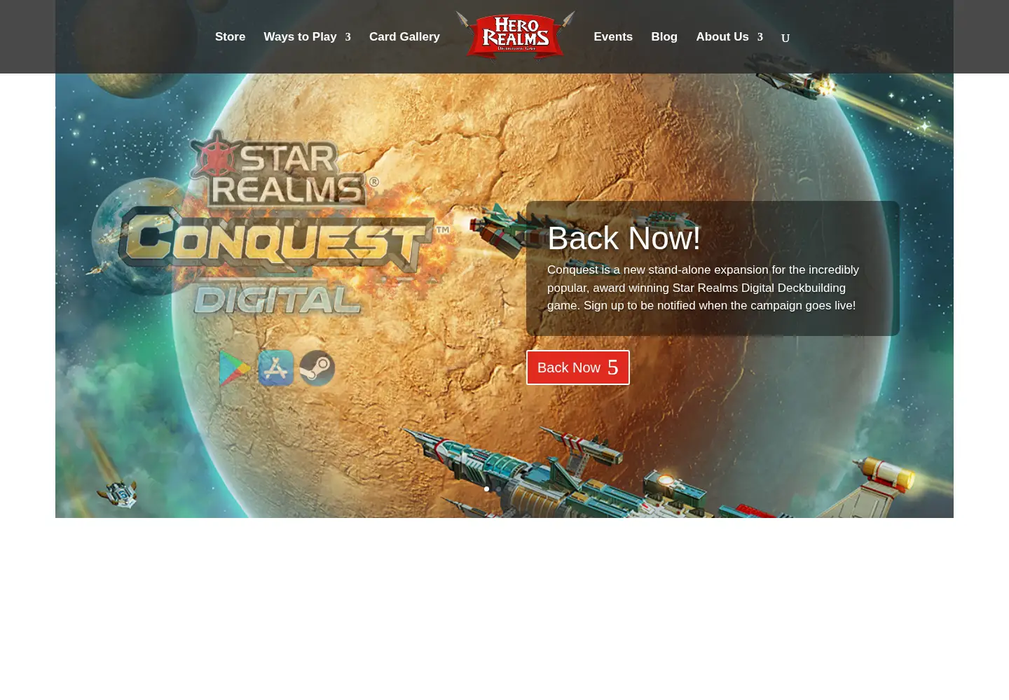 Captured homepage of herorealms.com in the current scan