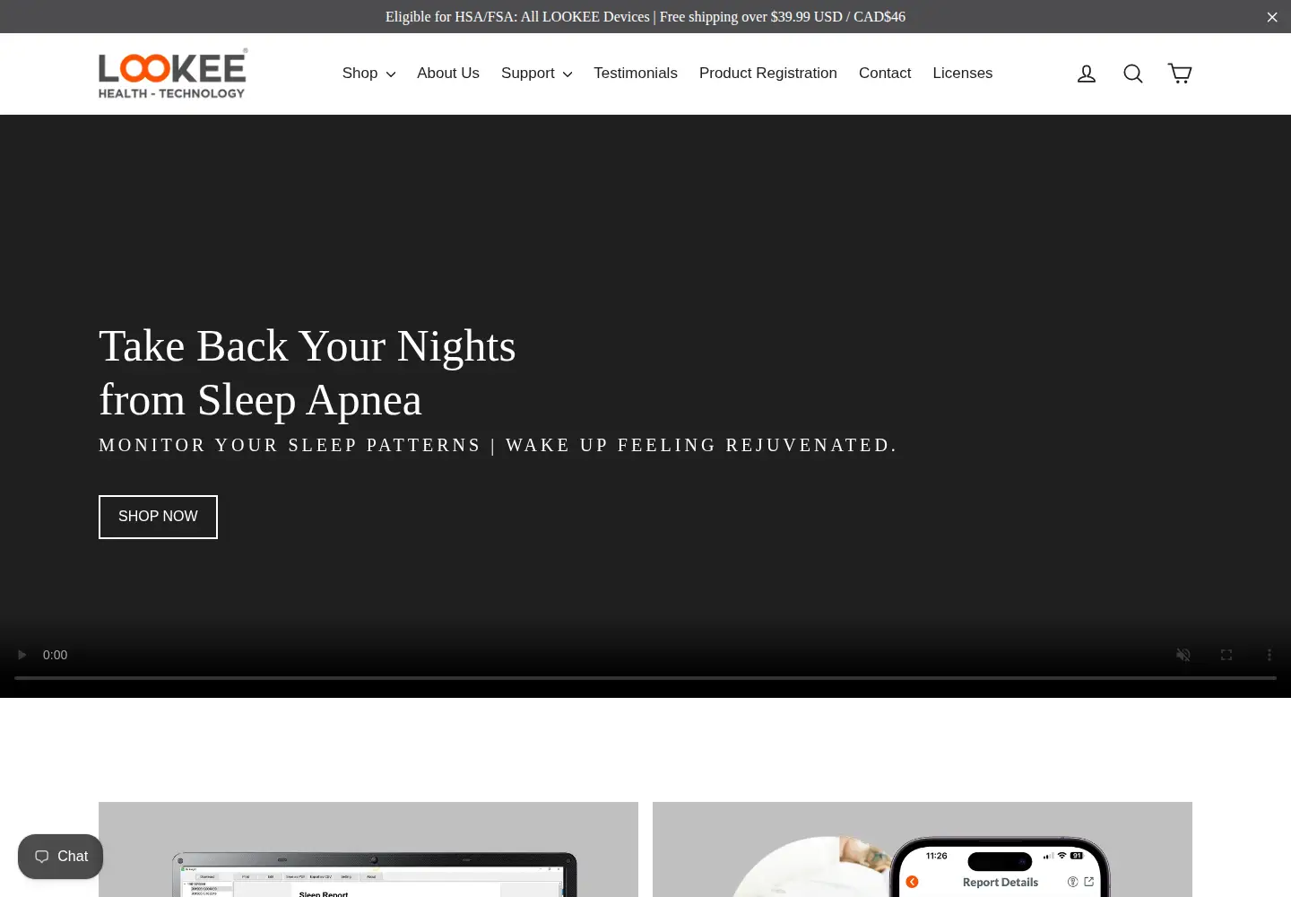 Captured homepage of lookeetech.com in the current scan