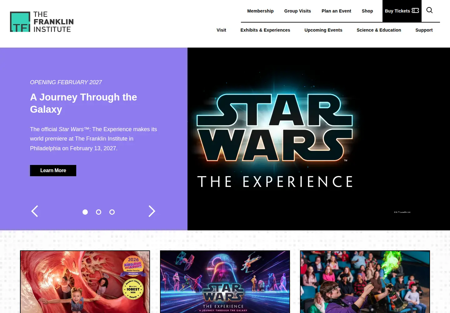 Screenshot of fi.edu