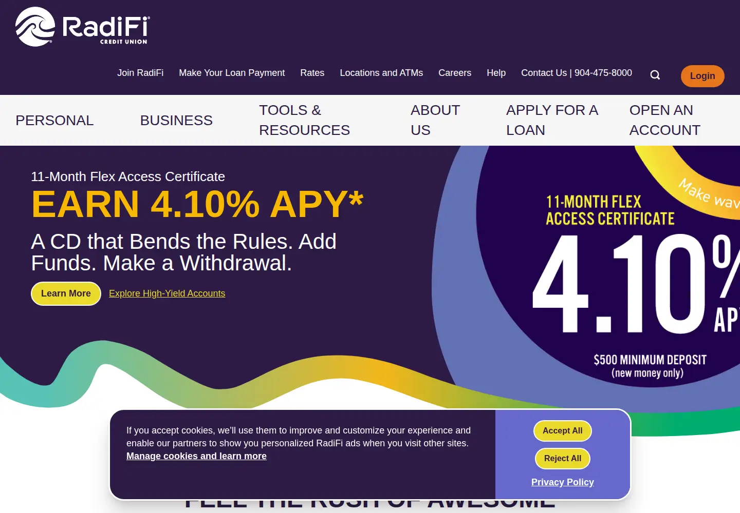 Screenshot of jaxfcu.org
