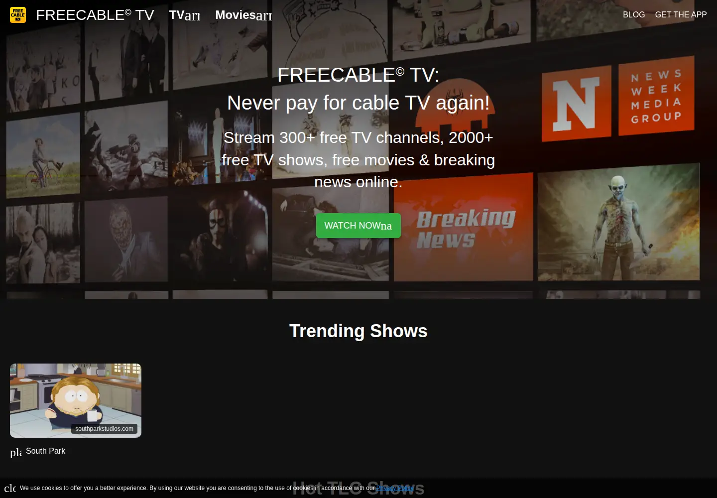 Screenshot of freetv-app.com