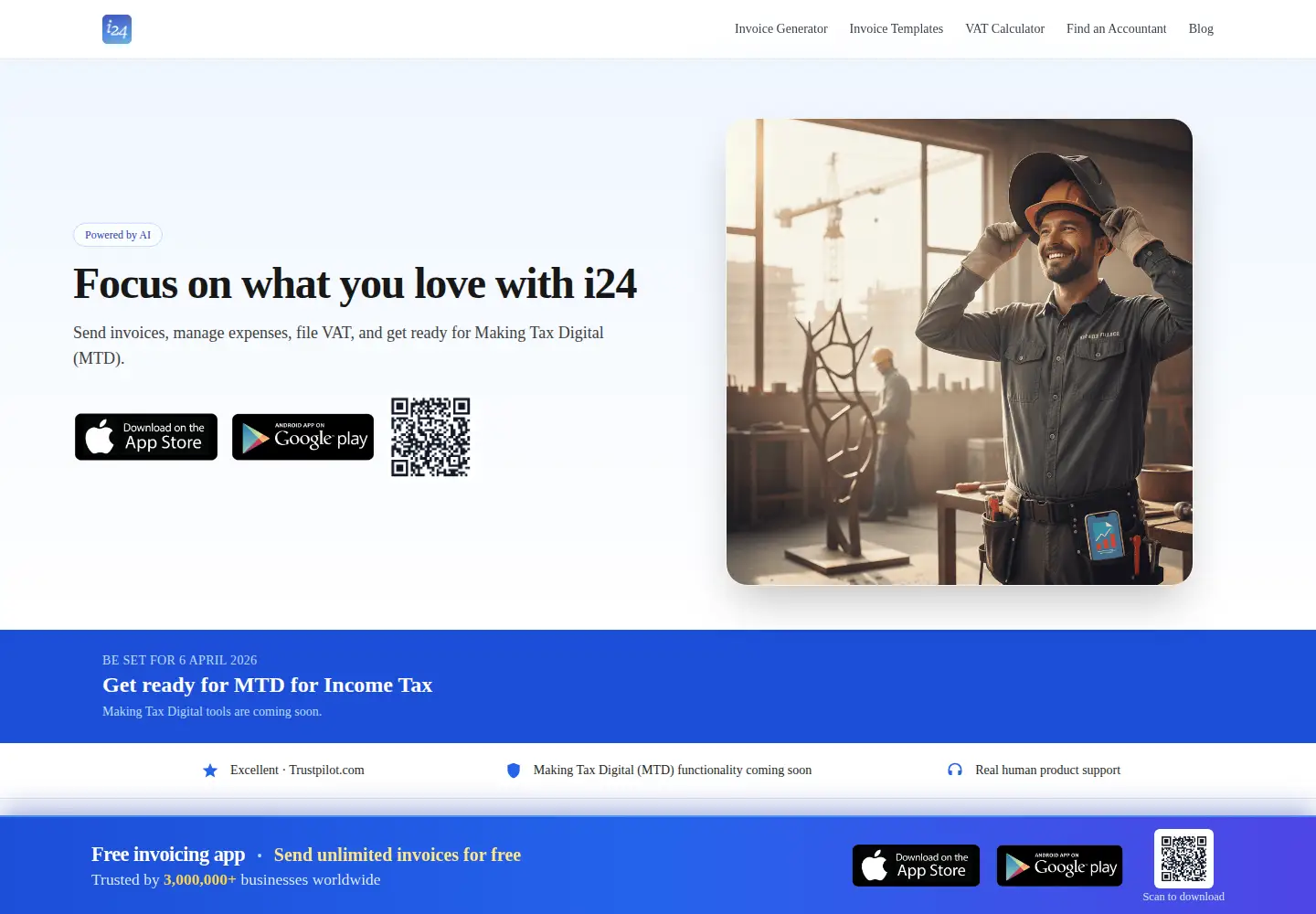 Screenshot of i24app.com