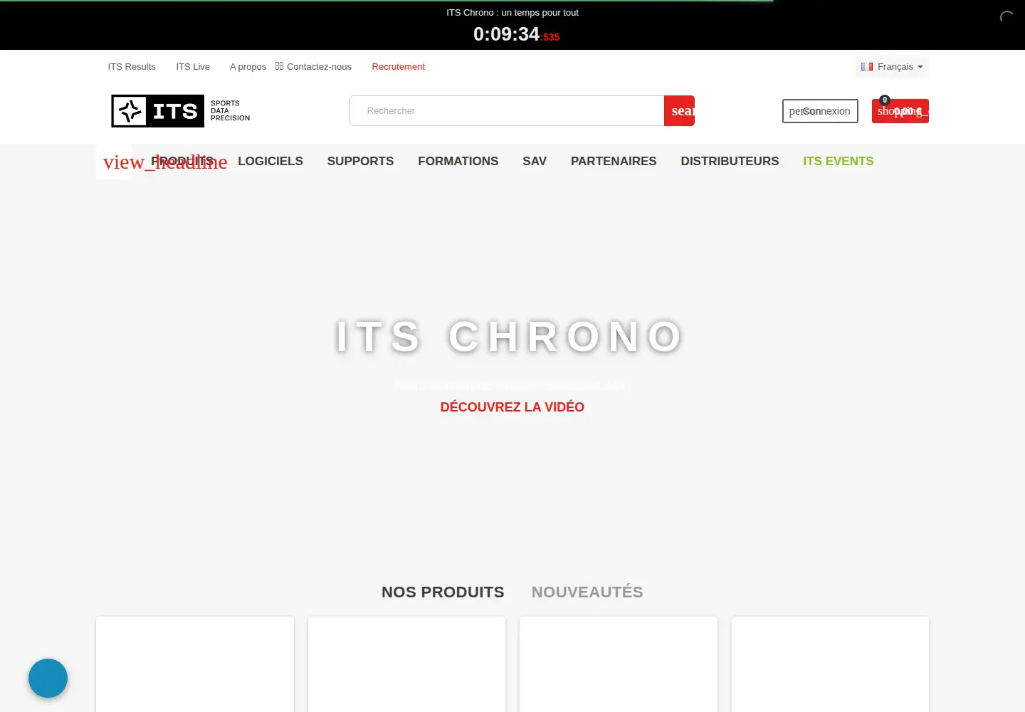 Screenshot of itschrono.com