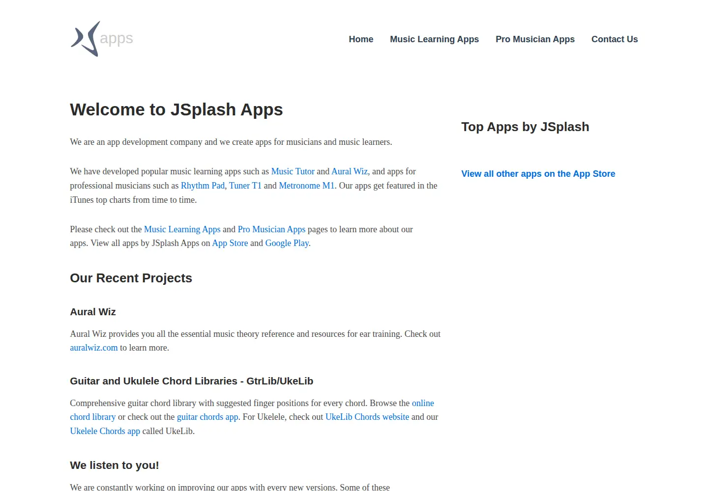Screenshot of jsplash.com