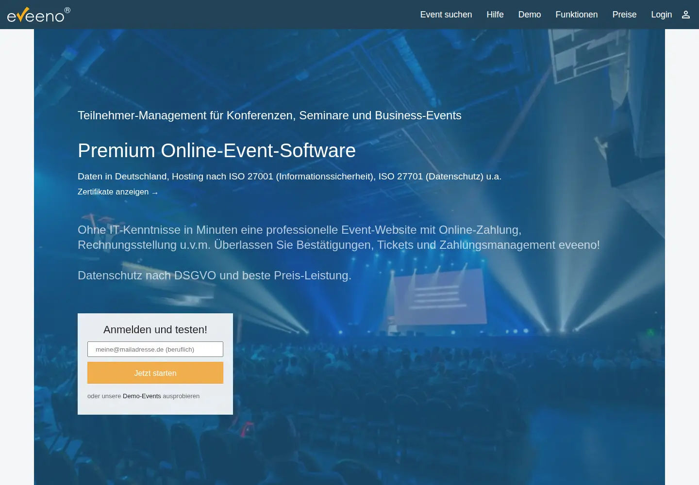 Screenshot of eveeno.com