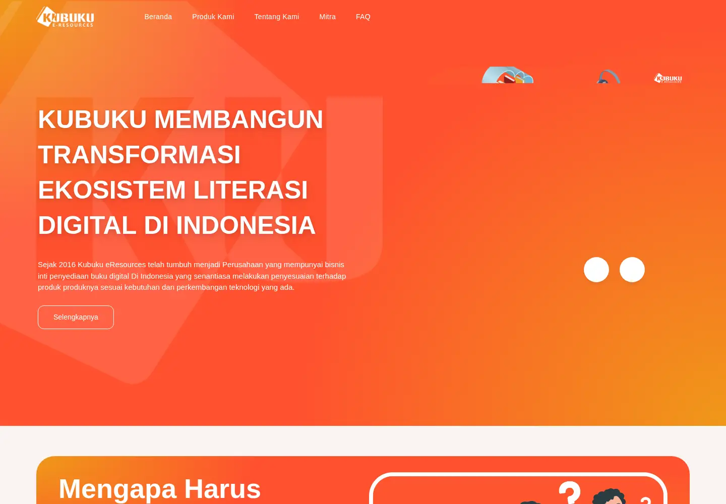 Screenshot of kubuku.co.id