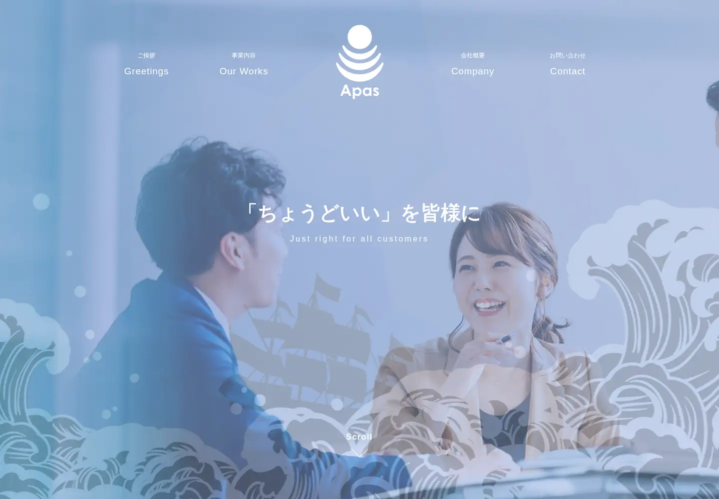 Screenshot of apas.jp
