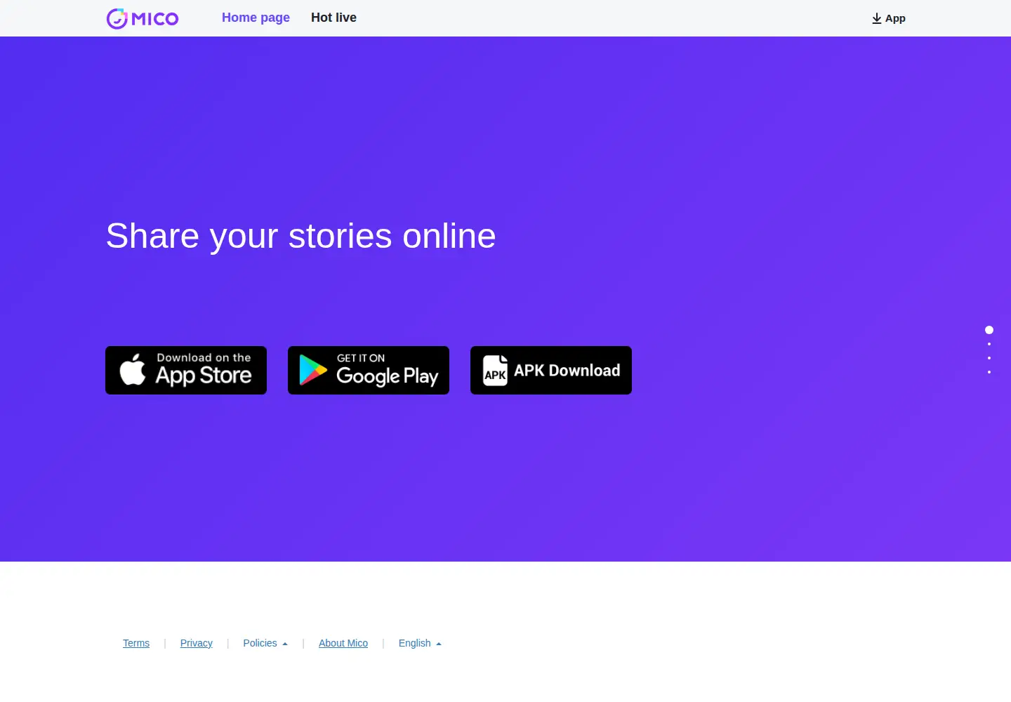 Captured homepage of micoworld.net in the current scan