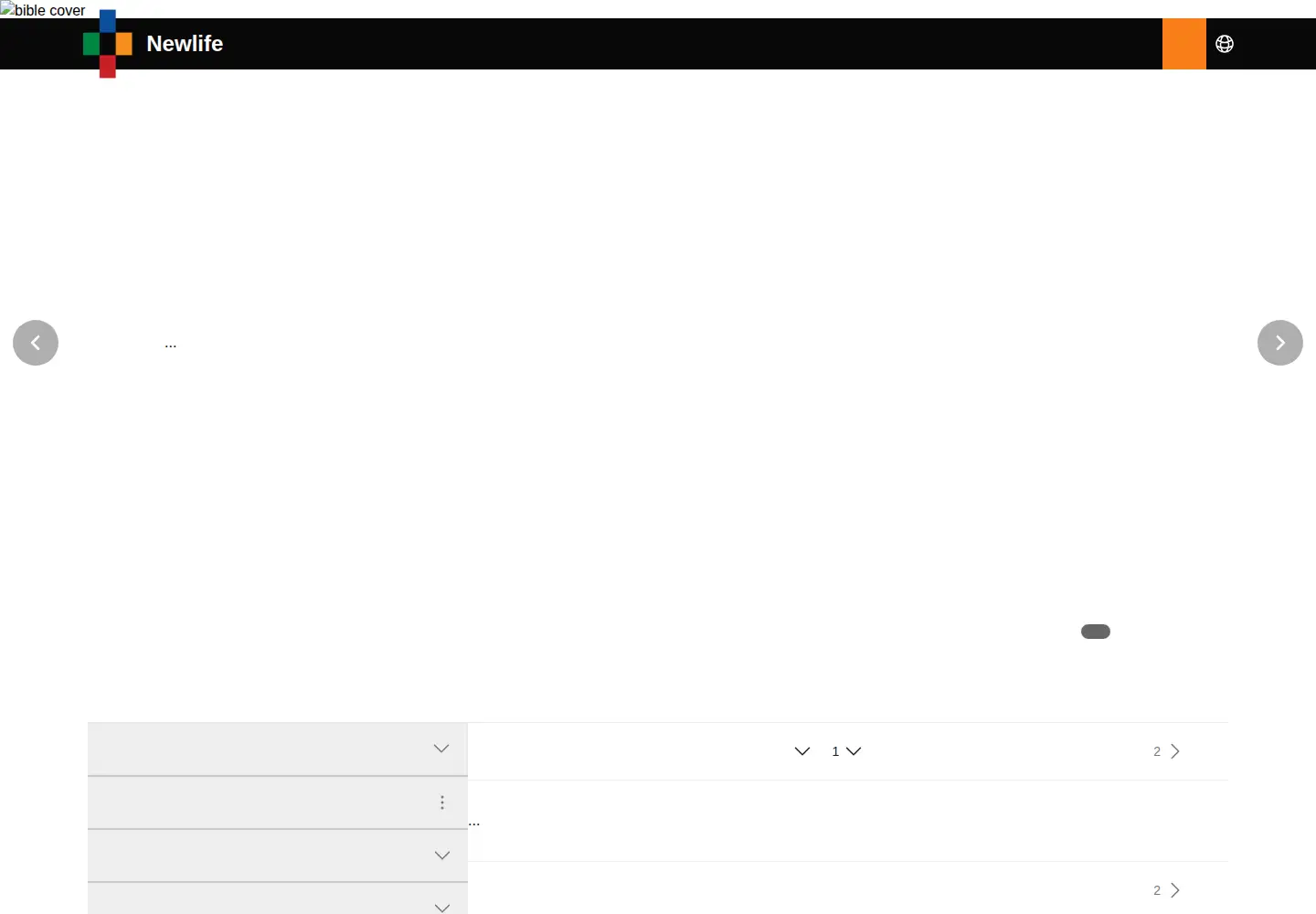 Captured homepage of newlife.bible in the current scan