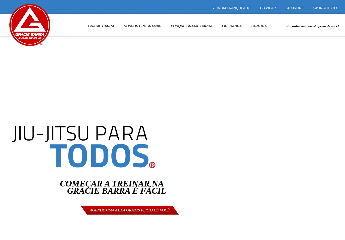 Screenshot of graciebarra.com.br