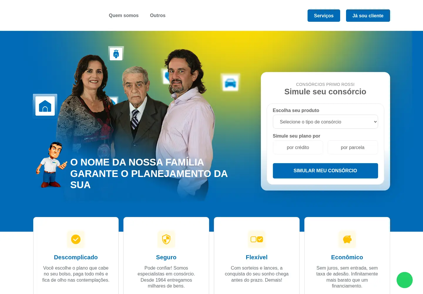 Captured homepage of primorossi.com.br in the current scan
