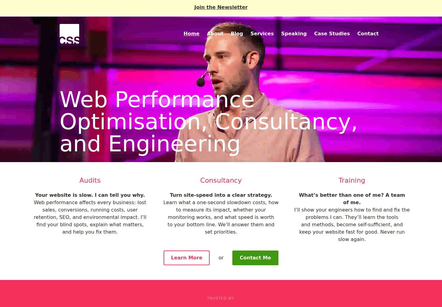 Screenshot of csswizardry.com