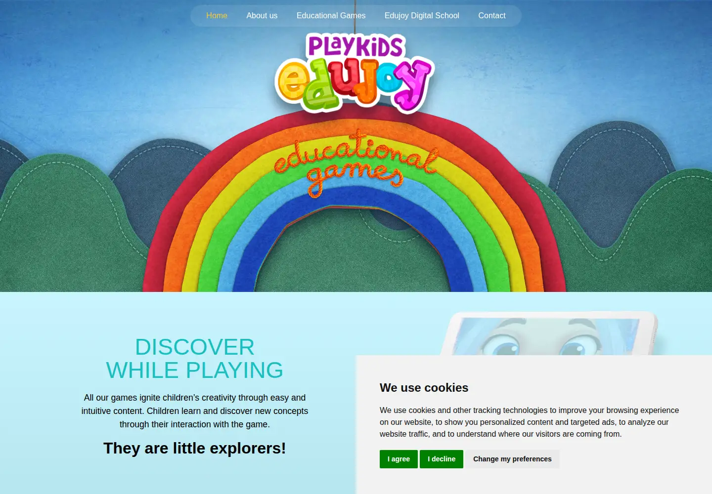 Captured homepage of edujoygames.com in the current scan