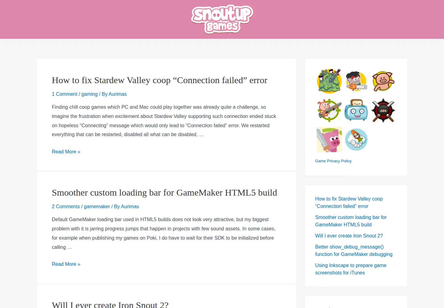 Screenshot of snoutup.com