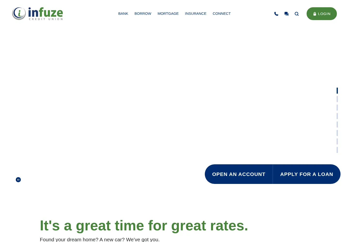 Screenshot of infuzecu.org