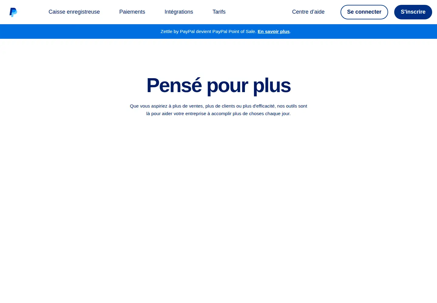 Screenshot of zettle.com