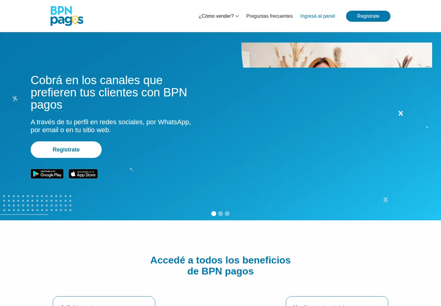 Captured homepage of bpnpagos.com.ar in the current scan
