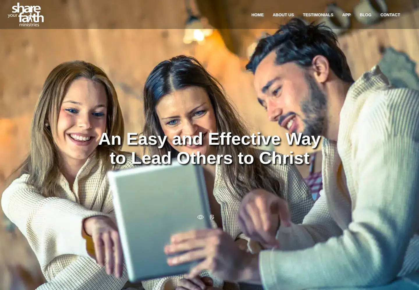 Screenshot of howtoshareyourfaith.com