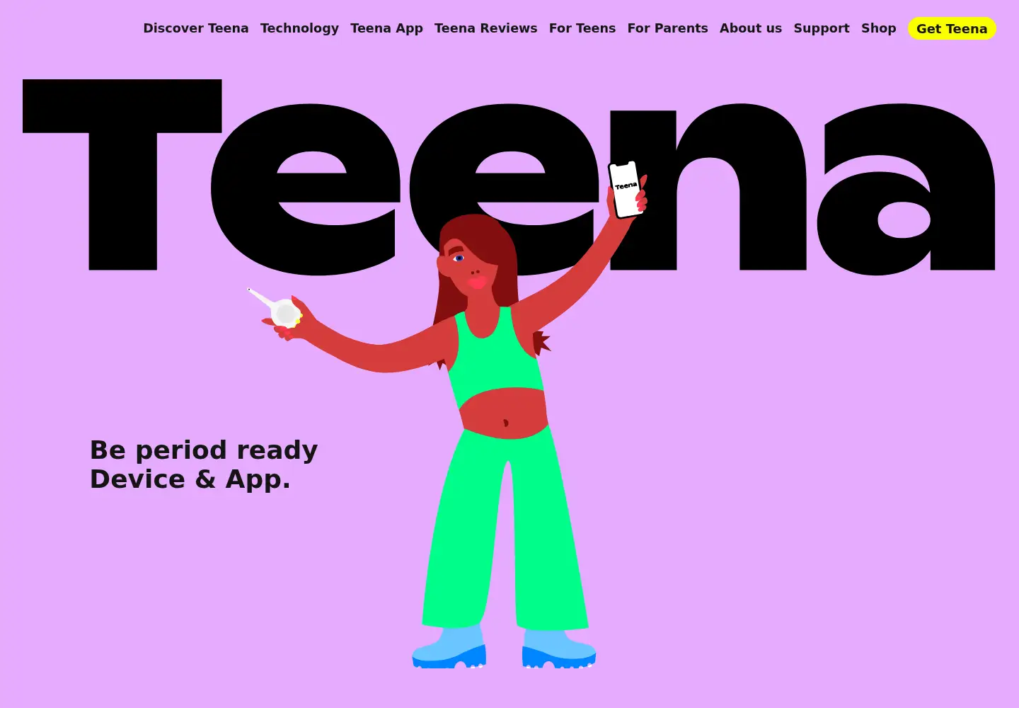 Screenshot of myteena.com
