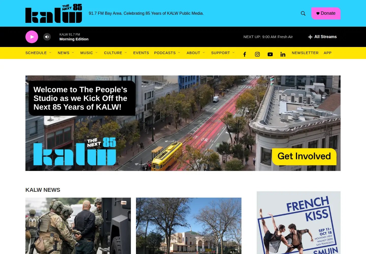 Screenshot of kalw.org