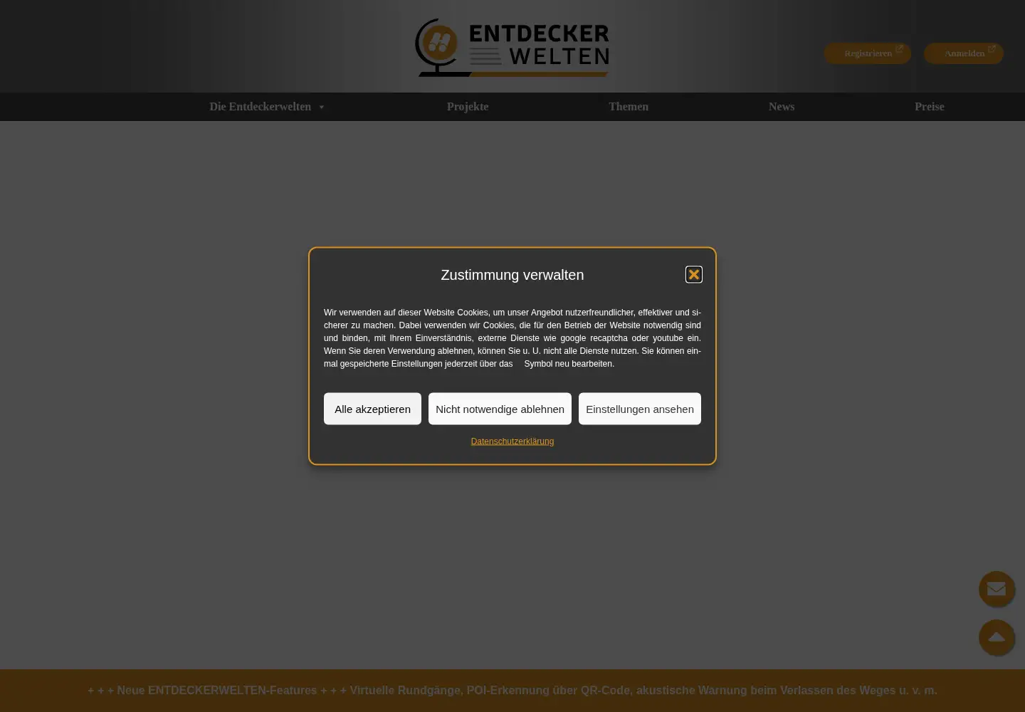 Screenshot of entdeckerwelten.eu