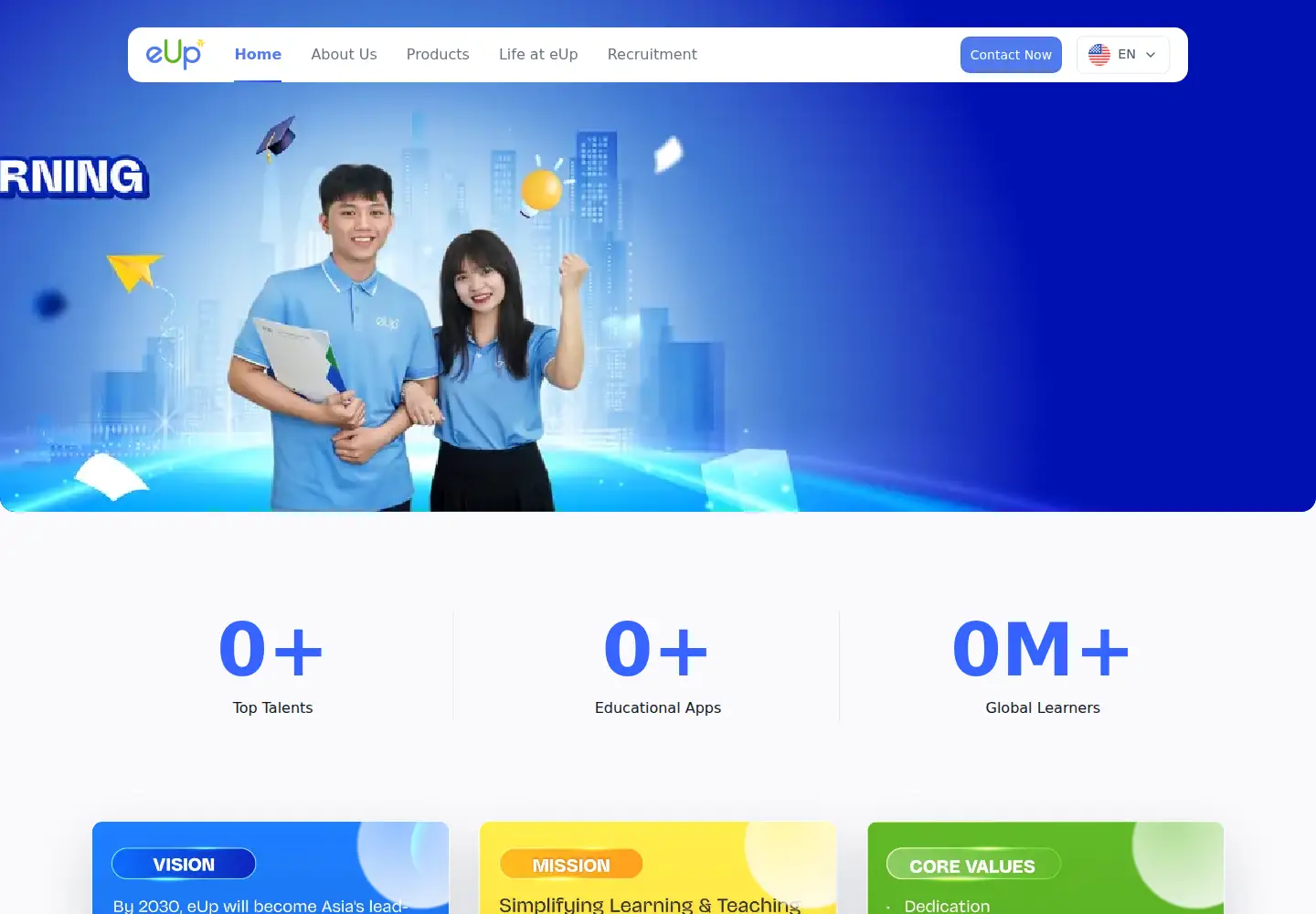 Screenshot of eupgroup.net