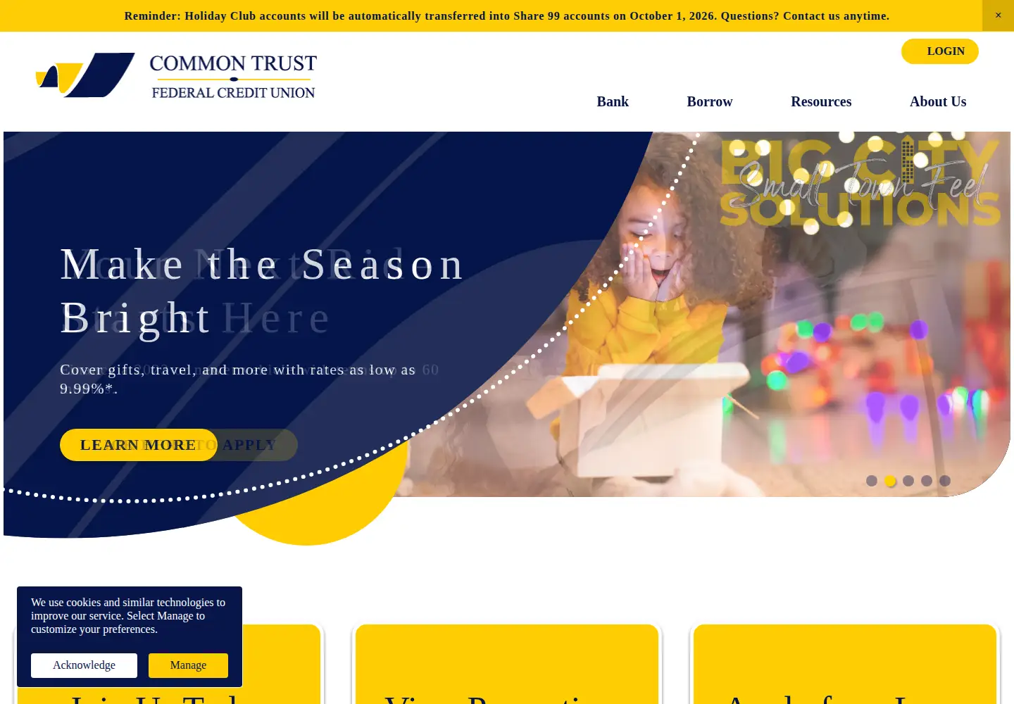 Screenshot of commontrustfcu.org