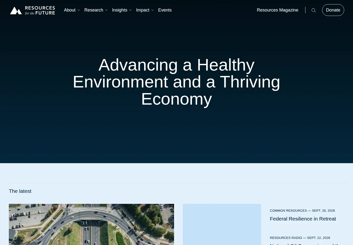 Screenshot of rff.org
