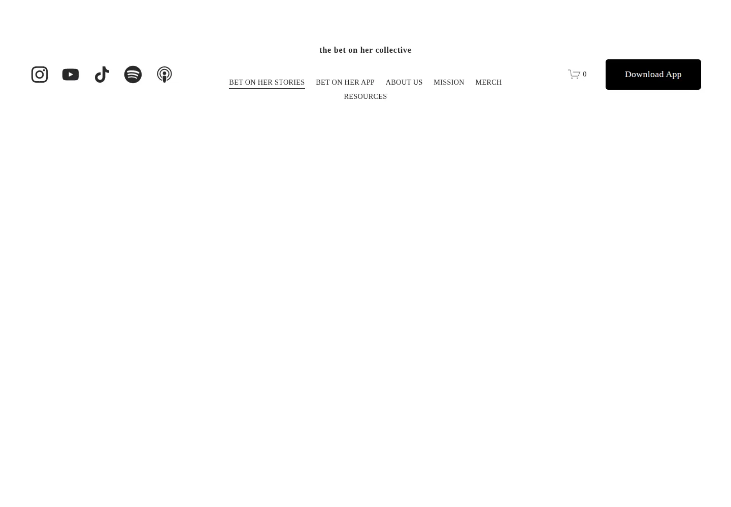 Captured homepage of bet-on-her.com in the current scan