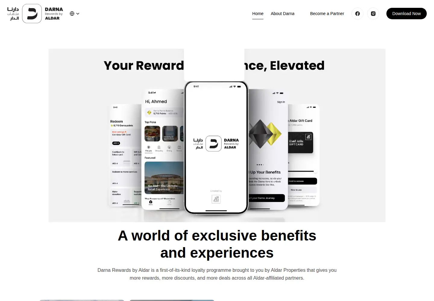 Screenshot of darnarewards.com