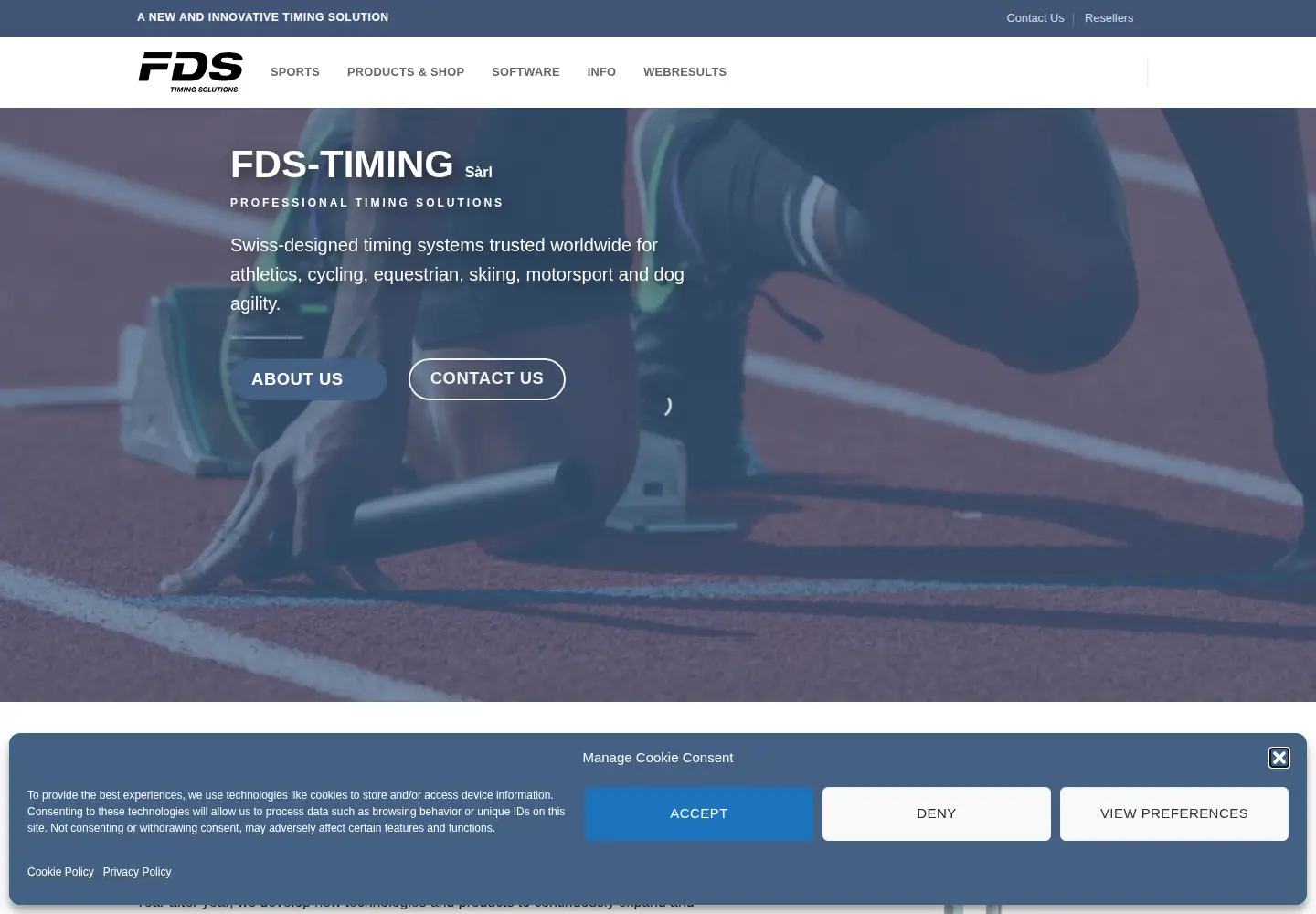 Captured homepage of fdstiming.com in the current scan