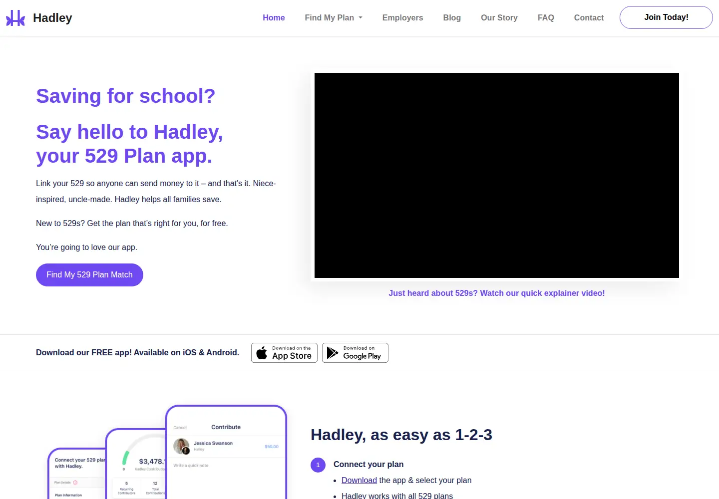 Screenshot of gohadley.com