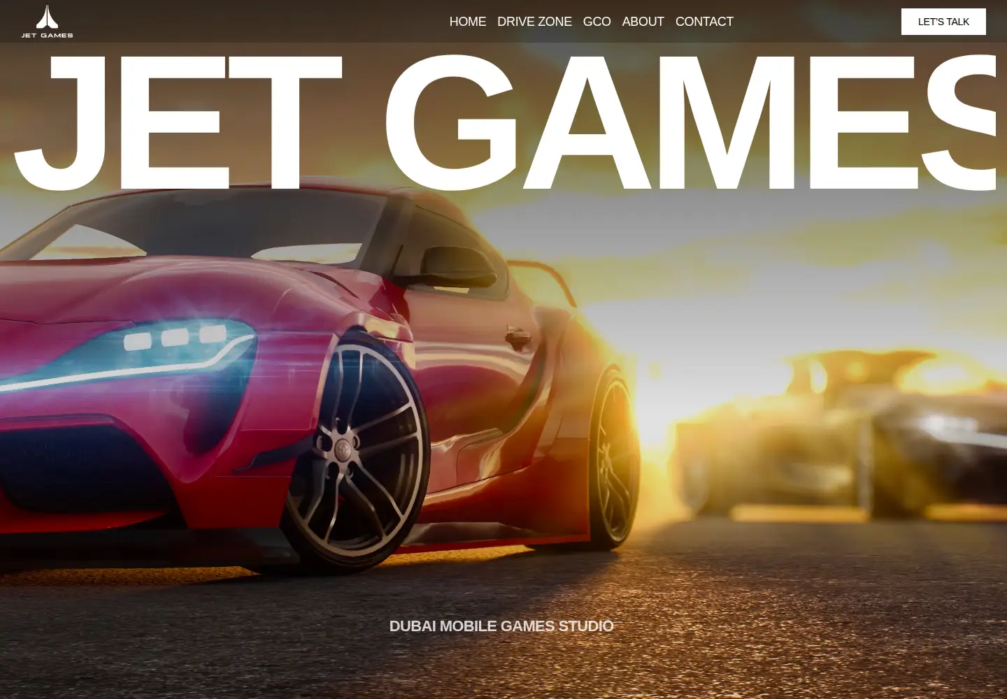 Captured homepage of jetgamesdev.com in the current scan