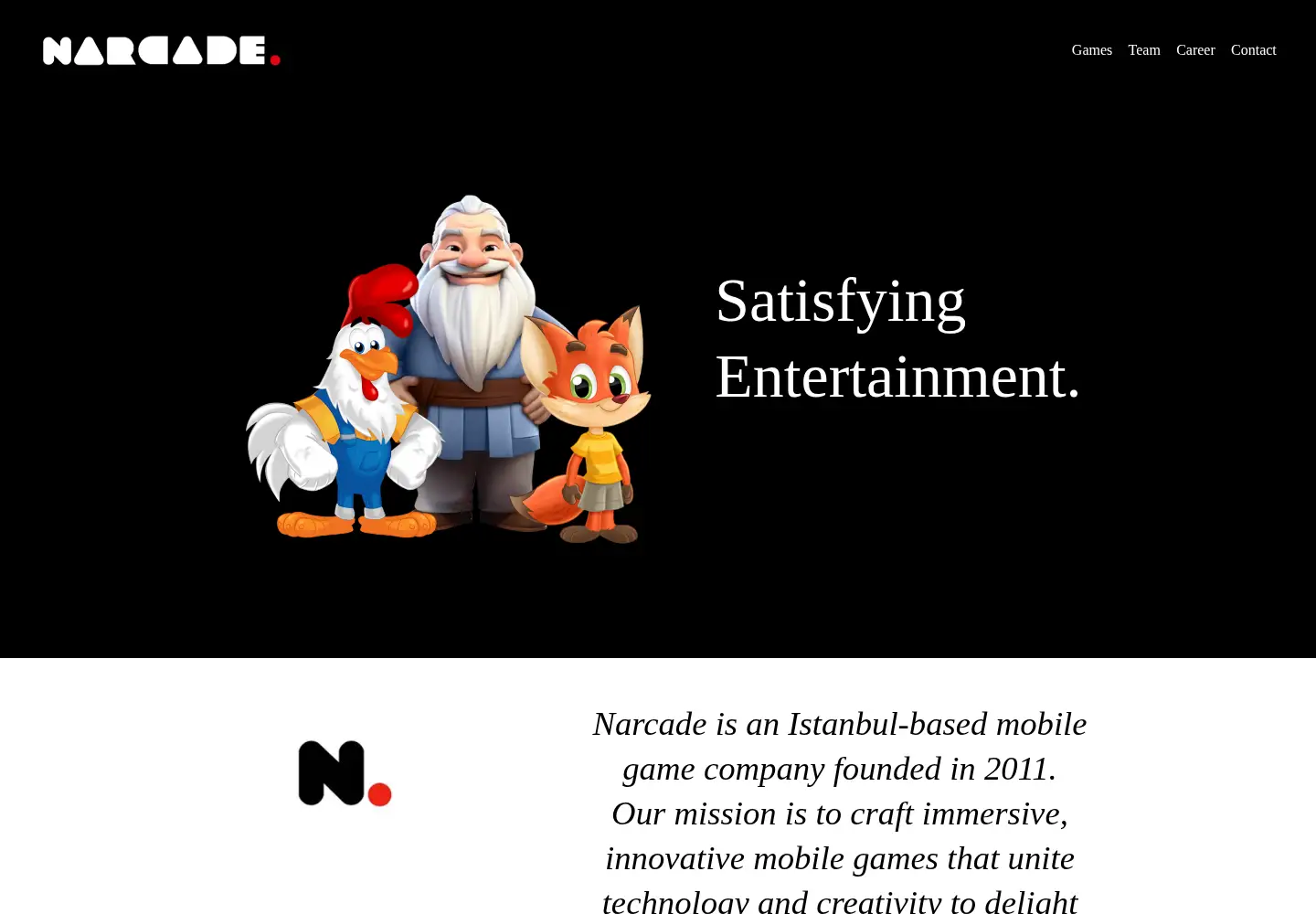 Screenshot of narcade.com