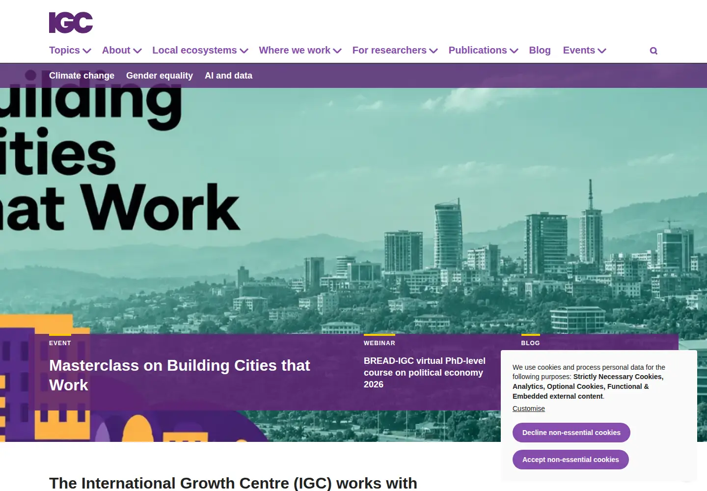 Screenshot of theigc.org