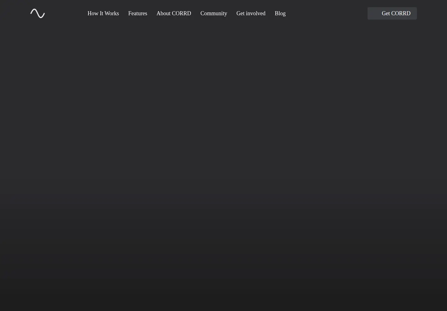 Screenshot of corrd.fm