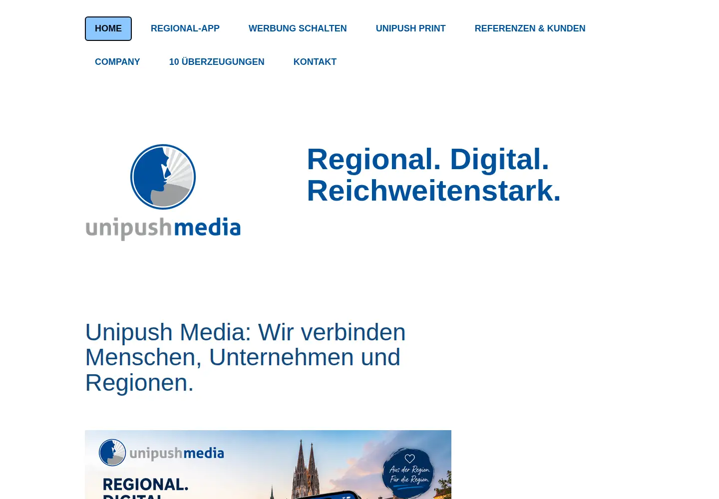Screenshot of unipushmedia.net