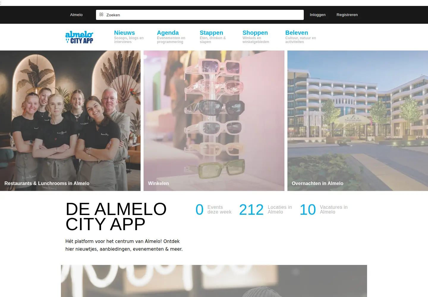Screenshot of cityappalmelo.nl