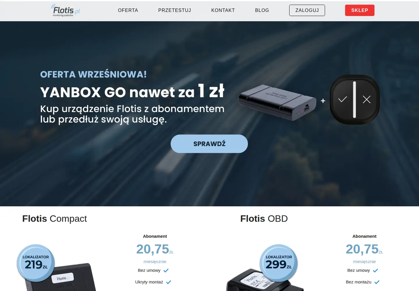 Screenshot of flotis.pl