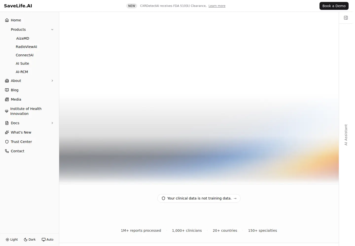 Screenshot of savelife.ai