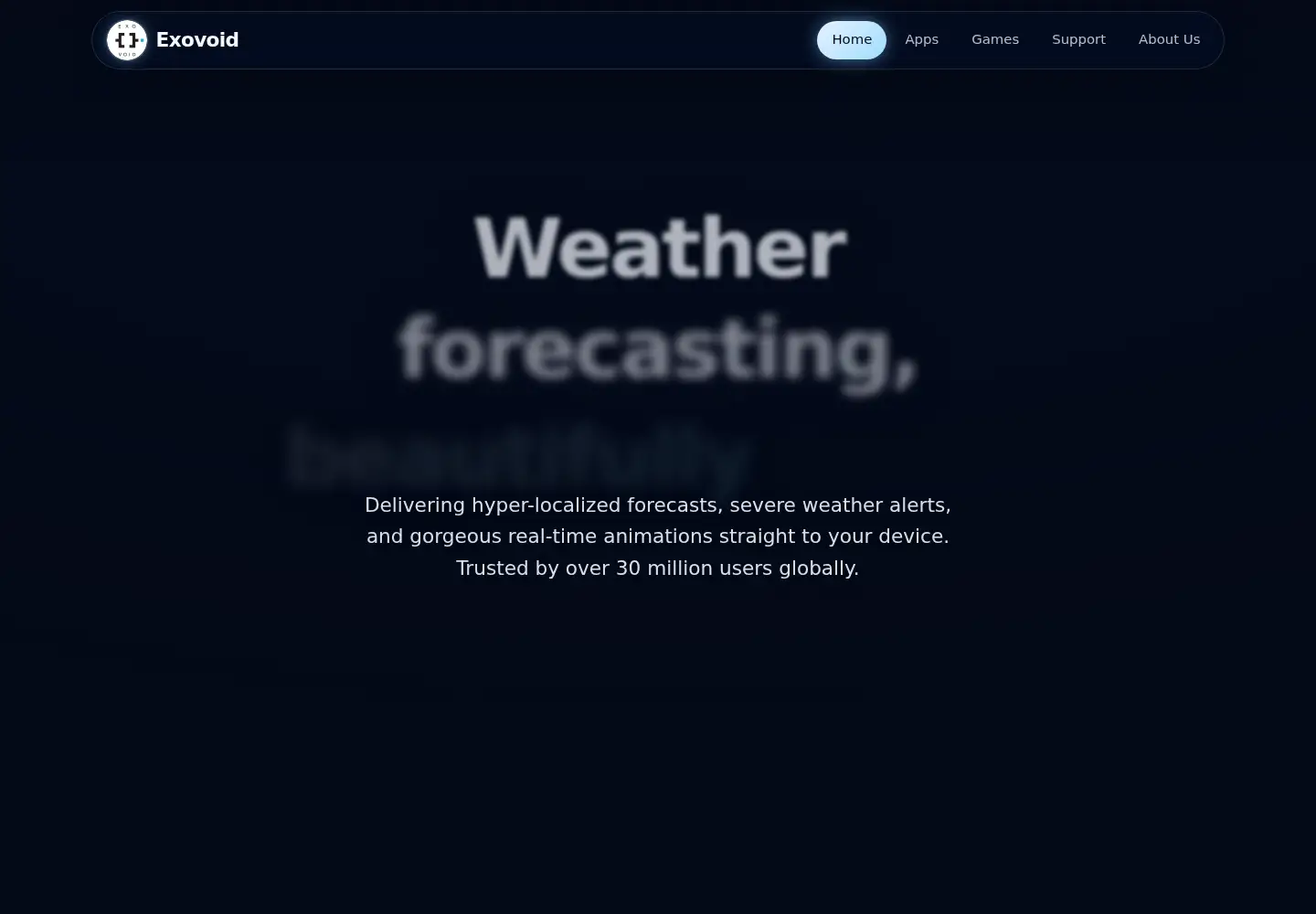 Screenshot of exovoid.ch