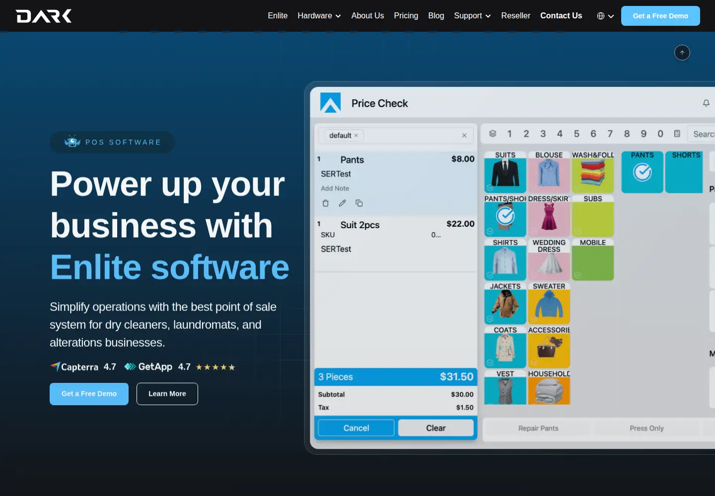 Screenshot of darkpos.com