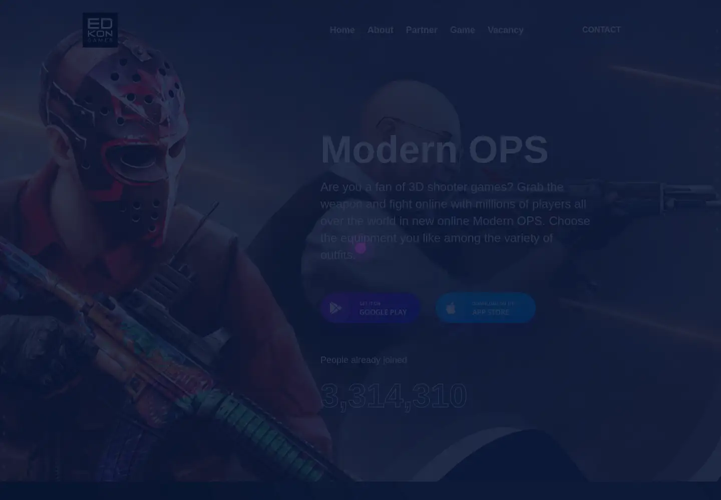 Captured homepage of edkongames.com in the current scan