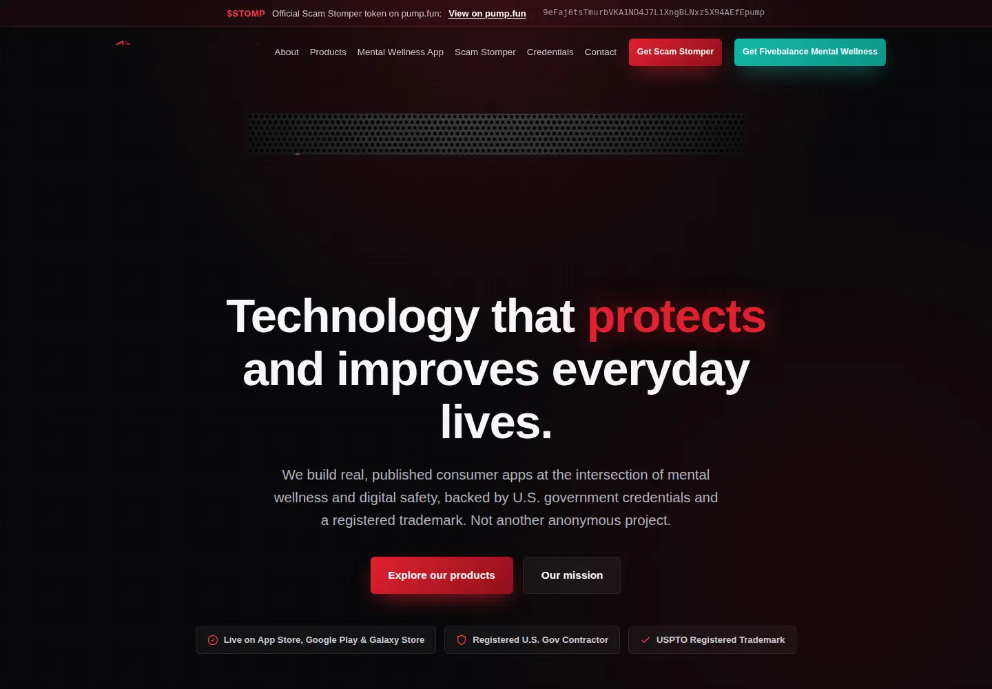 Captured homepage of fivebalance.com in the current scan